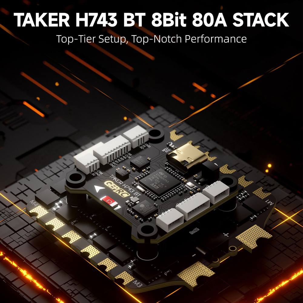 GEPRC TAKER H743 BT 8Bit 80A S - Rc Helicopter Case recensie en prijs